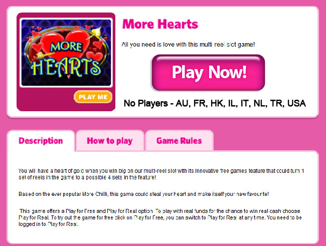 Free More Hearts Slots Here